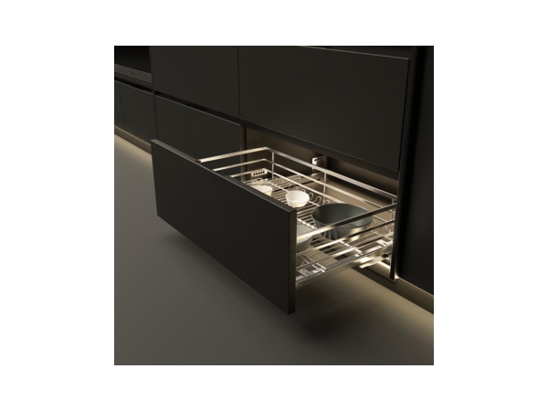 Giá bát đĩa Hafele Giỏ kéo ra Cappella 864 x 475 x 195 mm 549.08.028
